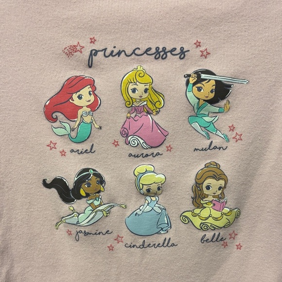 BabyGap&Disney 18-24 mo Pink Princess Short Sleeve Tee, excellent Cndition, SOFT - Picture 3 of 5